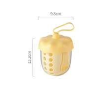 Strawberry Fruit Cup For Women, Double-Layer Colander Salad Cup With Fork And Silicone Handle, Outdoor Cup With Lid - Multicolor - View 16