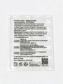 30pcs Breathable Double-Sided Adhesive Stickers, Suitable For Nail Jelly Glue, DIY Nail Stickers, Nail Art Tools - Clear - View 7