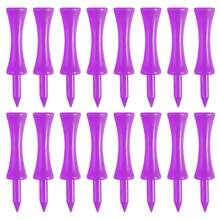 FINGER TEN Plastic Golf Castle Tees Value 30/60 Pack, 2 1/4 Inch Orange/Purple With Step Down Design For Consistent Height - Purple - View 9