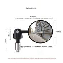 Motorcycle Retro Modified Handlebar Mirror Full Angle Folding Rearview Mirror Motorcycle Rearview Mirror Handlebar Mirror Reflective Mirror CFMOTO 250NK Baboon UY125 Modified Handlebar Mirror - Multiple Styles - View 10