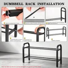 Dumbbell Rack, 2-Tier Adjustable Weight Rack - Multi-color - View 8