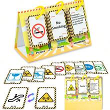 Fun World Sightseeing Cognition Calendar Cards, Picture-Text Matching English Word Learning, Detachable Ring Design, Early Childhood Geography Enlightenment Educational Toy, Home Desktop Early Education Interactive, Birthday Party Christmas New Year Holiday Gift - Multicolor - View 7
