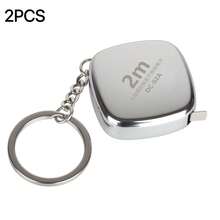 1/2/3pcs Keychain Mini Tape Measure, 200cm/78.74in Laser Engraved Soft Measuring Tape, Portable Waist & Body Measurement Ruler, Suitable For Home & Outdoor, Practical Gift For Friends - Keychain Tape Measure - View 10