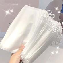 Simple Modern Simple Practical Storage Bag, Multi-Functional Matte Storage Pouch With Pull Ring, Transparent Pen Case And File Holder, Stationery Office Supplies - Matte - View 5