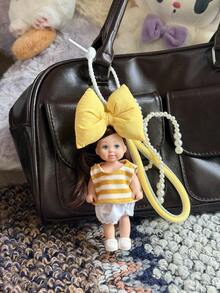 1pc [Cute Baby Series]Soft Keychain Bag Charm DIY Accessory Decoration Gift,Purse Charms - Multicolor - View 7