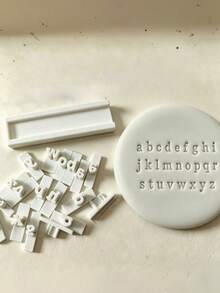 26pcs A-Z Clay Stamp Set, Includes 26 Uppercase Letters, 26 Lowercase Letters, 10 Numbers, Suitable For DIY Handicrafts, Clay Art Letter Creation, Scrapbooking, Greeting Card Making - Multicolor - View 7