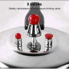 4 Litre Home Dual Handle Aluminum Pressure Cooker Kitchen Catering Cookware UK - View 6