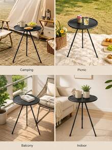 Portable Folding Table Outdoor Camping Table Adjustable Telescopic Camping Table Easy To Fold And Carry Suitable For Fishing Camping Picnic And Home Use Camping Essentials - Multicolor - View 6