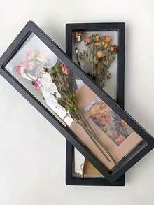 2/1pc Dried Rose Flower Preservation Frame, Desktop Display Stand, Transparent Flower Holder, DIY Dried Flower Rack, Suitable For Home And Office Decor, Valentine's Day, New Year, Mother's Day Gift, Necklace Packaging Box, Jewelry Storage Box - Multicolor - View 7