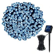 Cordão De Luz LED Solar Fio Verde Escuro,IP65 À Prova D'água,8 Modos,12M/22M,Luz Colorida,Branco Quente,Frio,Decoração Jardim,Natal Ao Ar Livre - Cordão de luzes verde-escuro com fio, alimentado por energia solar - Visão 15