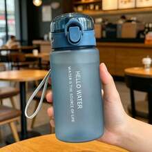1pc 550ml Kids Water Bottle With Scale, Cute Cartoon Design, Anti-Drop With Carrying Strap, Portable Leak-Proof Summer Sports Water Cup For Kindergarten - Multicolor - View 12