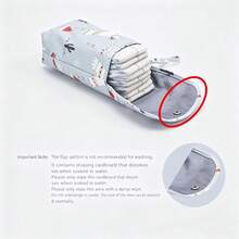 Benxoine 1 Set Baby Diaper Changing Pad, Cute Pattern, With Diaper Storage Bag, Portable Travel Organizer, Suitable For Newborn Care - Fox - View 11