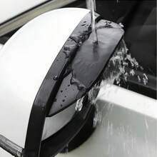 Car Rearview Mirror Rain & Sun Shade, Universal Self-Adhesive, Durable & Practical, Car Driving Accessory, Daily Use - A - View 2