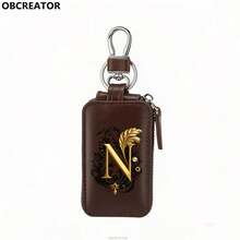 Men's Car Key Bag,Key Protection Cover,Zero Wallet, Metal Hook And,Walletzipper,Retrobagsuitableforcarremote Control,Key Storage Bag,Gift To Boyfriend - Multicolor - View 25