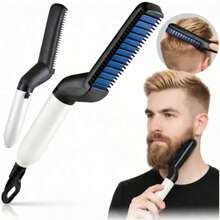 Chapinha Modeladora Prancha Alisadora Cabelo Barba Masculino Bivolt - Alisador de Barba e Cabelo - Visão 2