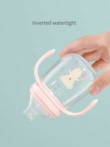 1pc Baby Bear PP Anti-Choke Duck Spout Sippy Cup - Multicolor - View 5