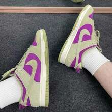 Nike Men's STREAKFLY Road Running Shoes Low-Top Lightweight Sports Shoes - Purple/Green - View 5