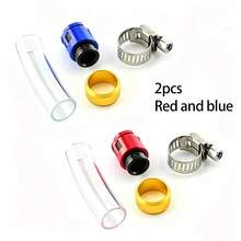 Suku Cadang Modifikasi Sepeda Motor, Selang Pembuangan Filter Udara, Sumbat Kepala Paduan Aluminium, Aksesoris Sepeda Motor, Cocok untuk Semua Jenis Sepeda Motor, Suku Cadang Modifikasi Sepeda Motor CLICK150, Selang Pembuangan Filter Udara Skuter, Pipa Pembuangan Sepeda Motor - A - View 13