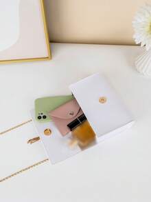Crossbody Bag With Tassel Pendant Accessory - White - View 6