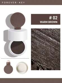 FOREVER KEY FOREVERKEY Hairline Powder Works To Cover Gray Roots And Touch Up Hair With Strong Coverage That Perfectly Blends With Natural Hair Roots. Great For Gen Z And Y2K Lovers For Parties And Dates, It Serves As An Ideal Gift For Birthdays And Mother's Day - 02 WARM BROWN - View 1