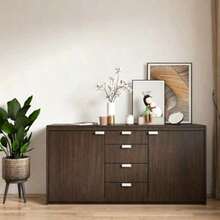 1m/3m/5m Walnut Wood Grain Background Decorative Sticker, Cabinet, Table And Chair Refurbishment Wallpaper - A - View 3