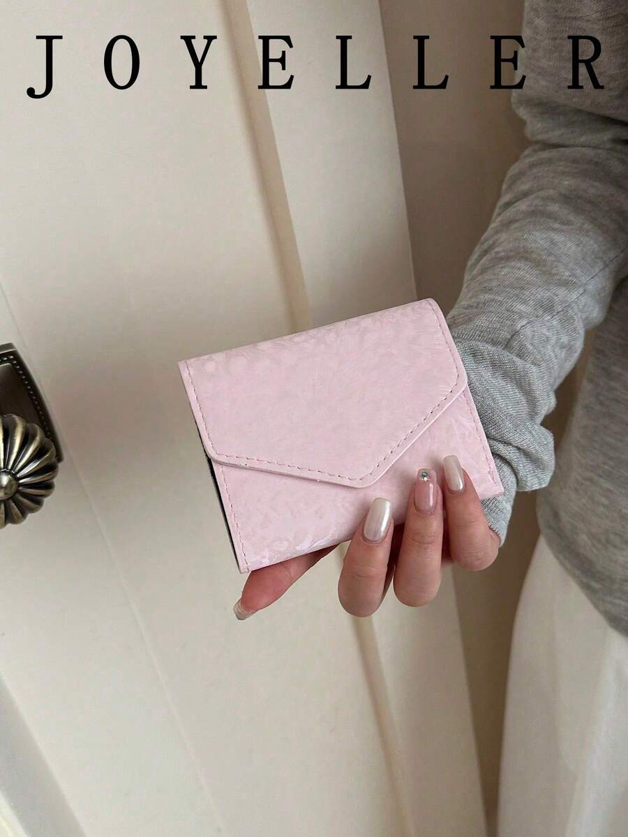 Women's Short Sleeve Daily Versatile Solid Color Wallet, Elegant Fashion, Minimalist Practical Bag