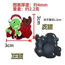 The Grinch 12/8/5pcs The New Green Monster Theme Decorative Patches; DIY Handmade Stickers For Phone Cases And Bags, Perfect For Parties And Birthdays, Ideal For Holiday Decor And Photo Props - Multicolor - View 6