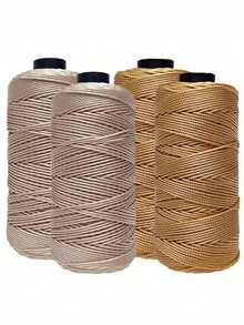 2pcs 100% Polyester Soft Crochet Yarn Set, Suitable For Making DIY Handicrafts Such As Hats, Bags, Wallets, Keychains, Decorations, Crochet Material Set For Women And Men - multicolor - View 4