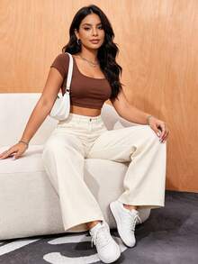Women Jeans - White - View 4