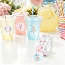500PCS (1 Roll) Gender Reveal Stickers, Shower Party Decoration Stickers, Party Stickers, Gift Bag Sealing Stickers, Party Decoration, Home Decor, Gift Boy Stickers, Girl Stickers - Multicolor - View 4