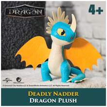 Spin Master DreamWorks《馴龍高手》Deadly Nadder 8英吋毛絨填充動物玩偶，適合男孩 - 致命納德 - 查看 2