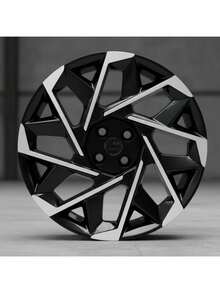 Jogo 4 Calotas Esportiva Aro 15 Universal Bicolor Preto Prata Cubo Padrão Kit 4peças Hb20 Gol Voyage Saveiro  Emblema Adesivo Resinado Grid Parafuso - A - Visão 1