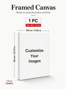 1pc Personalized Photo Collage Canvas Poster, Family Photo Collage, Customizable Image, Canvas, Decoration, Couple Gift, Parents Gift - Multicolor - View 12