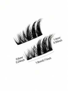 1 Pair Magnetic False Eyelashes, Half-Length, No Glue Needed, Short Magnetic False Eyelashes, Natural Cat Eye Effect, Reusable, No Glue Needed, Suitable For Eyelash Extensions, Perfect For Slouchy People, Beauty Bloggers, Great Gift - Multicolor - View 5