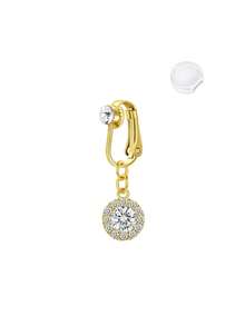 Fake Belly Ring Bell Button Rings Fake Belly Piercing Heart Butterfly Dangle Clip On Umbilical Navel Cartilage Earring Clip - Multicolor - View 7