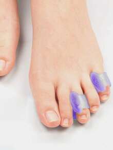 Gel Toe Separators, 2/4 Pack Durable Toe Spacers, Silicone Toe Spreading Pads, Unisex, Easy To Wear - Multicolor - View 6