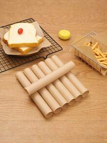 300pcs Square Baking Paper, Food Wax Paper, Food Basket Packaging Paper, Baking Mat, Suitable For Air Fryer, Oven, Cookies, Sandwich, Bread And Cake, Unbleached Non-Stick Baking Sheet, 100/300pcs - Multicolor - View 11
