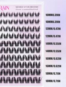 100pcs Self-Adhesive False Eyelashes, Fluffy And Soft, Self-Adhesive DIY Eyelash Growth Product, Natural Extension, Suitable For Home Eyelash Growth Use, Eyelashes, False Eyelashes, Self-Adhesive Eyelashes - D - View 7