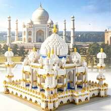 1400+Pcs Simulation Mini Leaning Tower Of Pisa Building Blocks Set, Forbidden City,Taj Mahal,And Neuschwanstein Castle Architectural Building Blocks,World Famous Architecture Assembly Models, High Difficulty Micro Particle Desktop Ornament - Multicolor - View 2
