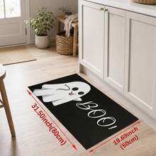 1/2pcs Halloween Ghost Pattern, Vintage Diatomaceous Earth Bath Mat, Super Absorbent, Non-Slip, Perfect For Bathroom, Kitchen And Dining Room, Quick Drying, Machine Washable, Ideal Home Decor And Bathroom Mat Gift. - Multicolor - View 14