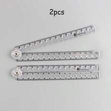 1pc/2pcs 30cm Colorful Transparent Flexible Ruler, Bendable Durable Plastic Ruler With Clear Markings, Portable Multi-Purpose Drawing Stationery, Suitable For Sketching, Drafting, Homework And Office, Back To School Gift - Multiple Styles - View 11