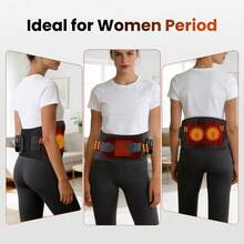 Wireless Heating Massage Pad, Wearable Waist Massager With 3 Heating Levels And 3 Vibration Modes, One-Button Operation For Easy Switching, USB Rechargeable Portable Wireless Design, 2000mAh Battery Capacity - Multicolor - View 5