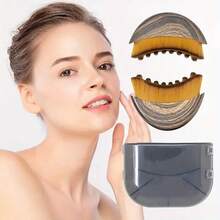 1pc Lymphatic Drainage Facial Brush, Dry Brushing Massager For Facial Contouring & Jawline Sculpting, Ergonomic Design For Snug Skin Fit & Fatigue Relief - Brown - View 5