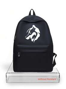 Mochila de nailon impermeable y resistente a las manchas, bolsillo de almacenamiento frontal de acceso rápido, apta para portátil de 14 pulgadas, para escuela secundaria, universidad, salidas góticas, fin de semana y recados - Multicolor - Ver 10