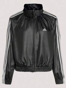 Adidas Women's DCE WV SL JKT Woven Hoodless Jacket KS0039 - Black - View 2