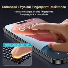 CASECOPS 4Pcs Tempered Glass Phone Screen Protector Film, With Automatic Mounting Tools And Automatic Alignment Tools, Compatible With IPhone 18 Pro Max/18 Pro/17 Pro Max/17 Pro/16 Pro Max/16 Pro, High Definition Transparent 9H Tempered Glass, Full Coverage, Anti-Fingerprint, Anti-Scratch, No Bubble Easy To Install, Also For IPhone 15/14/13/12/11 All Series - 4Pcs - View 2