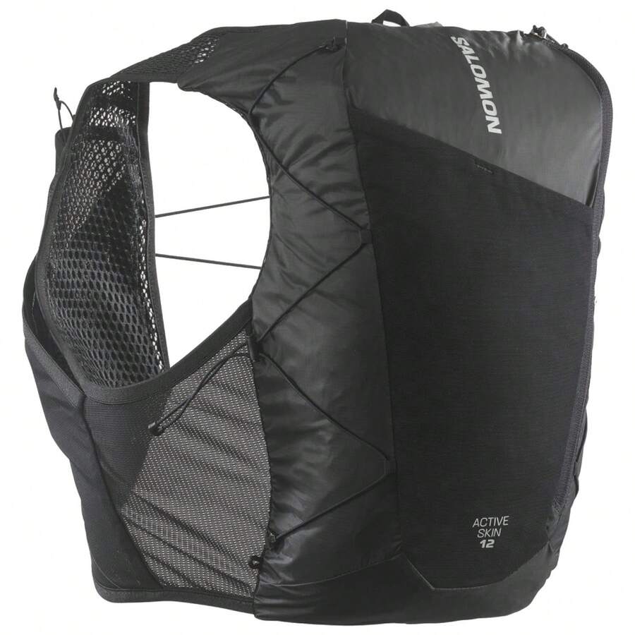 Salomon Active Skin 12 utan flaskor - svart unisex ryggsäck - Svart - Visa 1