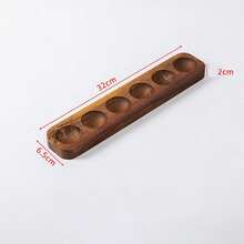 1pc Multi-Slot Paulownia Wood Egg Tray, Nordic Country Style Egg Storage Box, Suitable For Kitchen, Dining Room Egg Storage Rack, Baking/Refrigerator Egg Box, Creative Gift, Easter Gift, Egg Storage Tray, Kitchen Storage Organizer Accessories, Kitchen Storage Supplies, Kitchen Refrigerator Storage Rack, Kitchen Shelf - A - View 3