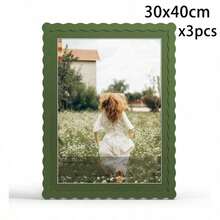 Mosearon 3pcs/1pc Wavy 30x40cm Photo Frame, 12x16in Certificate Frame, A4 Poster Frame, A4 Art Frame, Acrylic Transparent Panel, Suitable For Living Room, Bedroom, Office, Gallery Wall Decor - 1515 Wavy - View 39