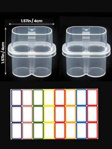 3ml Storage Plastic Box, Ultra Mini Peptide Travel Storage Box, Refrigerator - Each Storage Box With 2 Compartments, Pocket Size, Can Hold 3ml Medicine Bottle, Convenient To Carry, Store Insulin And Peptide Medications Anytime And Anywhere (Inner Bottle Not Included) - Multicolor - View 9